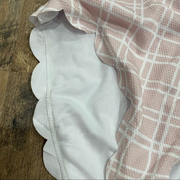 NWT Daniel Cremieux Tattersall Scallop One Shoulder One Piece Swimsuit - Picture 8 of 12